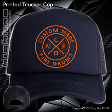 Load image into Gallery viewer, Printed Trucker Cap - Custom Made Fire Drums