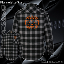 Load image into Gallery viewer, Flannelette Shirt - Custom Made Fire Drums