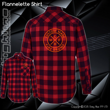 Load image into Gallery viewer, Flannelette Shirt - Custom Made Fire Drums