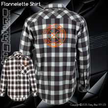 Load image into Gallery viewer, Flannelette Shirt - Custom Made Fire Drums