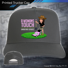 Load image into Gallery viewer, Printed Trucker Cap - A Womans Touch Gardening Service