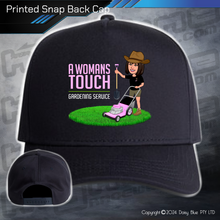 Load image into Gallery viewer, Printed Snap Back CAP - A Womans Touch Gardening Service