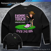 Load image into Gallery viewer, Relaxed Crew Sweater - A Womans Touch Gardening Service