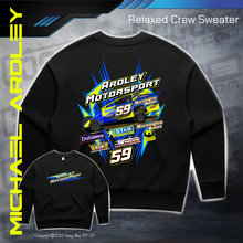 Load image into Gallery viewer, Ladies Relaxed Crew Sweater - Ardley Motorsport
