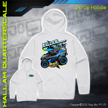 Load image into Gallery viewer, Zip Up Hoodie - Hallam Quarterscale Speedway
