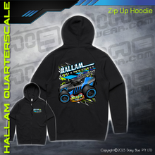 Load image into Gallery viewer, Zip Up Hoodie - Hallam Quarterscale Speedway