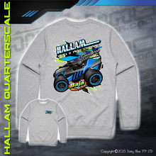 Load image into Gallery viewer, Crew Sweater - Hallam Quarterscale Speedway
