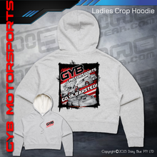 Load image into Gallery viewer, Ladies Crop Hoodie - GYB Motorsport