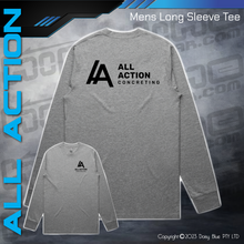Load image into Gallery viewer, Mens Classic Long Sleeve Tee - All Action Concrete