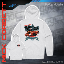 Load image into Gallery viewer, Zip Up Hoodie - Mick Corbett Memorial
