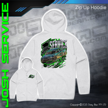 Load image into Gallery viewer, Zip Up Hoodie - Josh Service