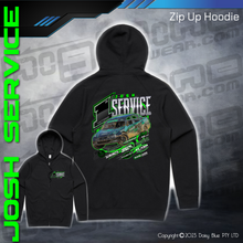 Load image into Gallery viewer, Zip Up Hoodie - Josh Service