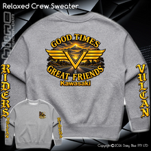 Load image into Gallery viewer, Relaxed Crew Sweater - Vulcan Riders 2026
