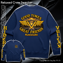 Load image into Gallery viewer, Relaxed Crew Sweater - Vulcan Riders 2026