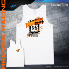 Load image into Gallery viewer, Ladies Tank - Reeves Racing