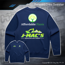 Load image into Gallery viewer, Relaxed Crew Sweater - JMAC Excavations/Affordable Plants