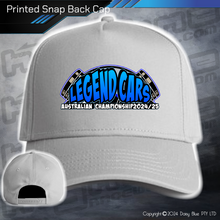 Load image into Gallery viewer, Printed Snap Back CAP - Legend Cars 2025