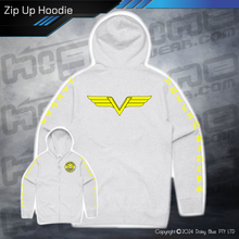 Load image into Gallery viewer, Zip Up Hoodie - Vulcan Riders Victoria