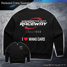 Load image into Gallery viewer, Relaxed Crew Sweater - Wangaratta City Raceway