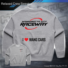 Load image into Gallery viewer, Relaxed Crew Sweater - Wangaratta City Raceway