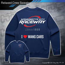 Load image into Gallery viewer, Relaxed Crew Sweater - Wangaratta City Raceway