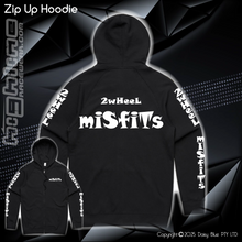 Load image into Gallery viewer, Zip Up Hoodie - 2Wheel Misfits