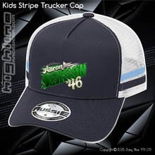 Load image into Gallery viewer, KIDS Stripe Trucker - Aaron Dehoon