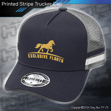 Load image into Gallery viewer, STRIPE Trucker Cap - Exclusive Floats