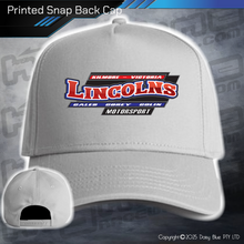 Load image into Gallery viewer, Printed Snap Back CAP - Lincoln Motorsport