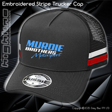 Load image into Gallery viewer, EMBROIDERED STRIPE Trucker Cap - Murdie Brothers