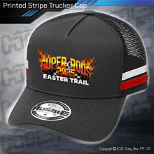 Load image into Gallery viewer, STRIPE Trucker Cap - Super Rods Easter Trail 2025