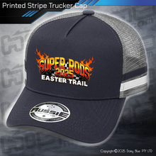 Load image into Gallery viewer, STRIPE Trucker Cap - Super Rods Easter Trail 2025