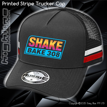 Load image into Gallery viewer, STRIPE Trucker Cap - Shake Bake 308 Sunset