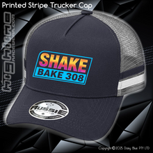 Load image into Gallery viewer, STRIPE Trucker Cap - Shake Bake 308 Sunset