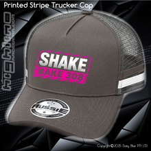 Load image into Gallery viewer, STRIPE Trucker Cap - Shake Bake 308 Pink