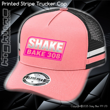 Load image into Gallery viewer, STRIPE Trucker Cap - Shake Bake 308 Pink