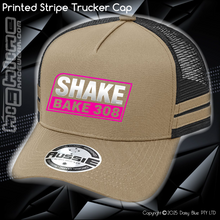 Load image into Gallery viewer, STRIPE Trucker Cap - Shake Bake 308 Pink