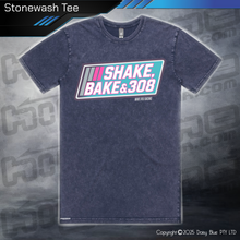 Load image into Gallery viewer, Stonewash Tee - Shake, Bake & 308