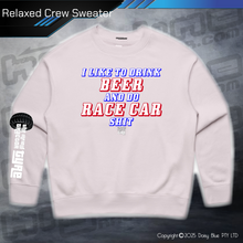 Load image into Gallery viewer, Relaxed Crew Sweater - Infield RACE CAR SH*T