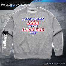 Load image into Gallery viewer, Relaxed Crew Sweater - Infield RACE CAR SH*T