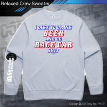 Load image into Gallery viewer, Relaxed Crew Sweater - Infield RACE CAR SH*T