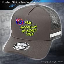 Load image into Gallery viewer, STRIPE Trucker Cap - GP Midget Australian Title 2025
