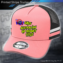 Load image into Gallery viewer, STRIPE Trucker Cap - GP Midget Australian Title 2025
