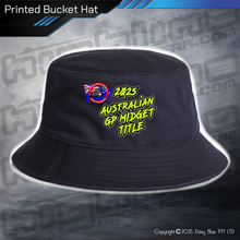 Load image into Gallery viewer, Printed Bucket Hat - GP Midget Australian Title 2025