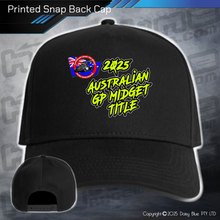 Load image into Gallery viewer, Printed Snap Back CAP - GP Midget Australian Title 2025