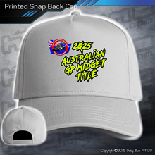 Load image into Gallery viewer, Printed Snap Back CAP - GP Midget Australian Title 2025