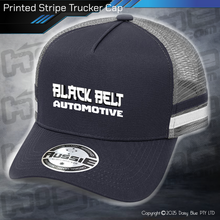 Load image into Gallery viewer, STRIPE Trucker Cap - Black Belt Automotive