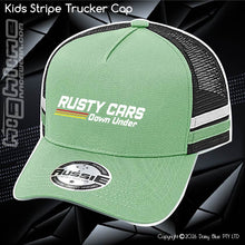 Load image into Gallery viewer, KIDS Stripe Trucker - Rusty Cars Down Under