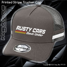 Load image into Gallery viewer, STRIPE Trucker Cap - Rusty Cars Down Under