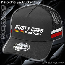 Load image into Gallery viewer, STRIPE Trucker Cap - Rusty Cars Down Under